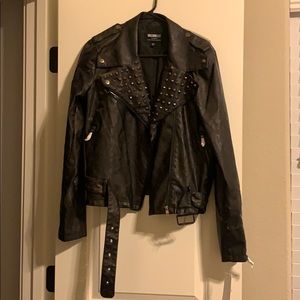 large leather jacket